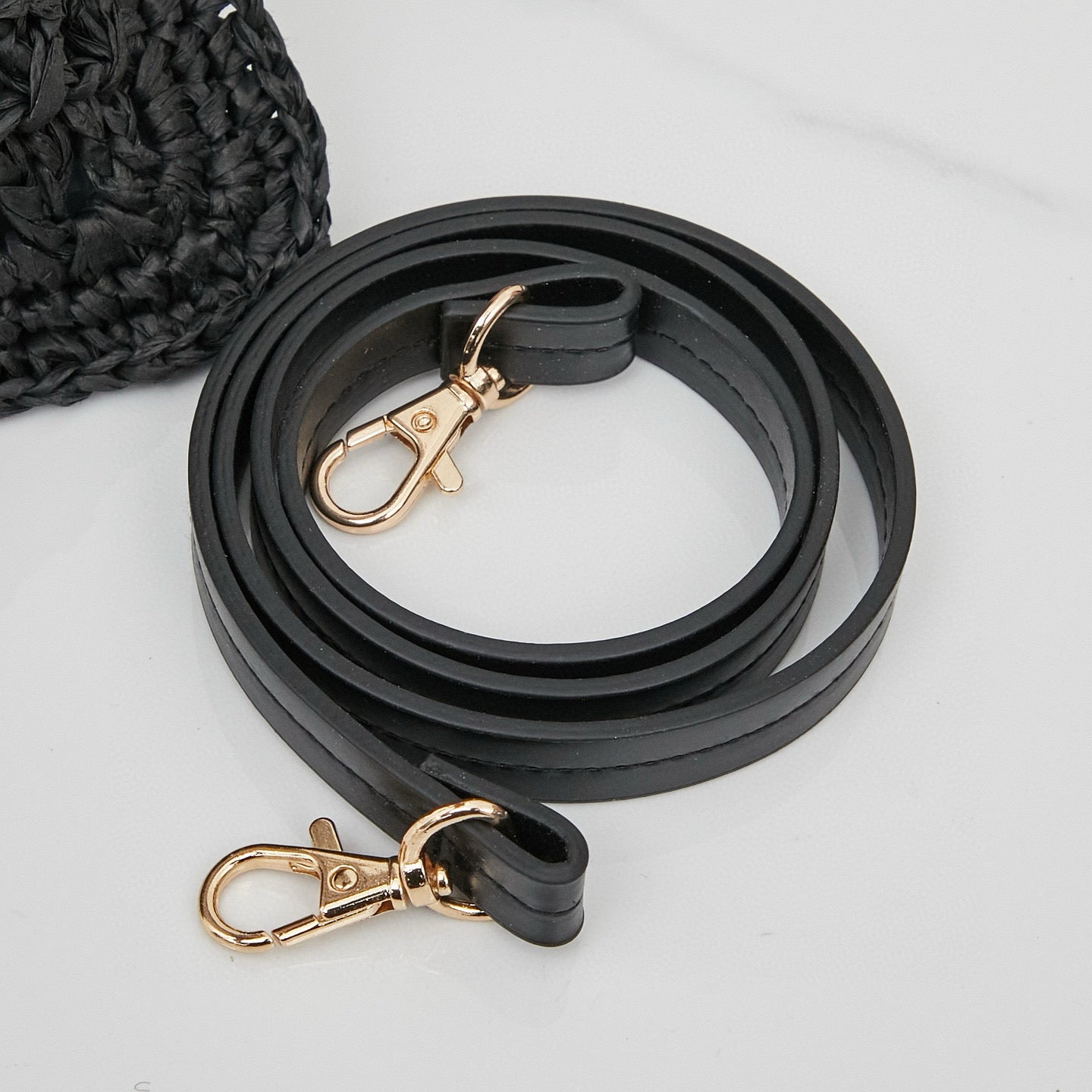 M. M Woven Bucket Bag