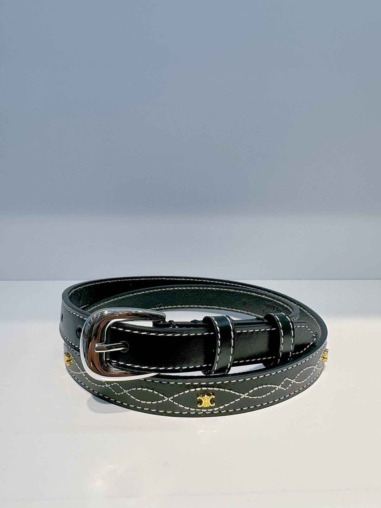 C Women's Belt – Handmade Tanneries Haas Novonappa Leather, Vintage French Style