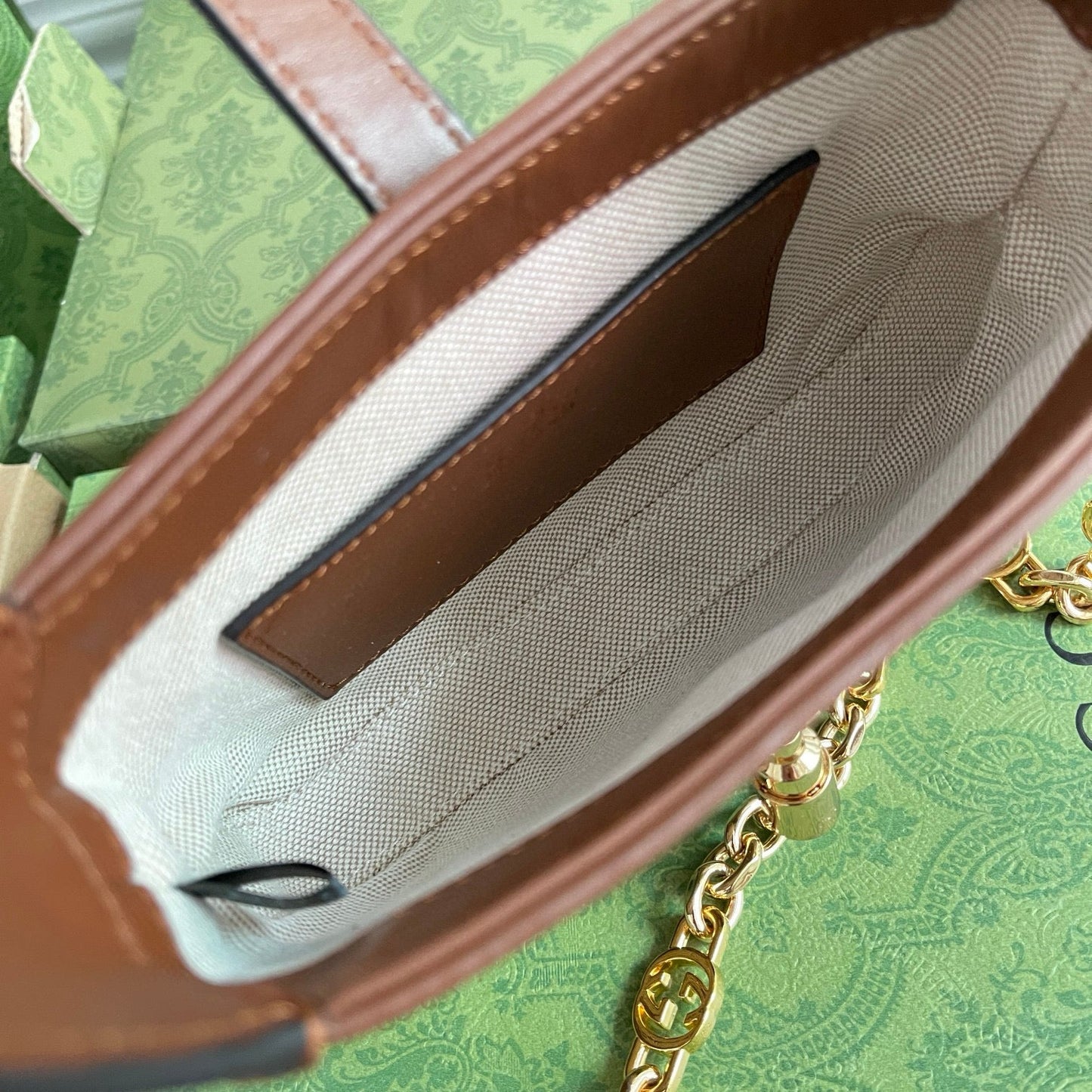 G Luxurious Lizard Pattern Bag