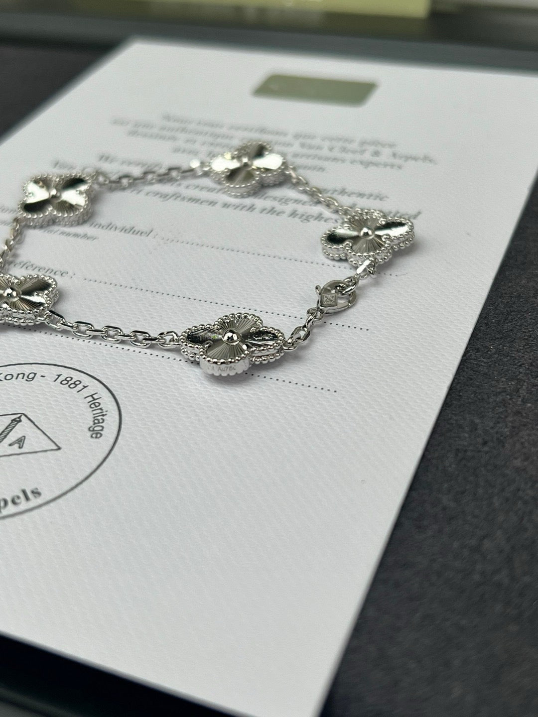 Laser-Engraved Five-Flower Bracelet (Premium quality)