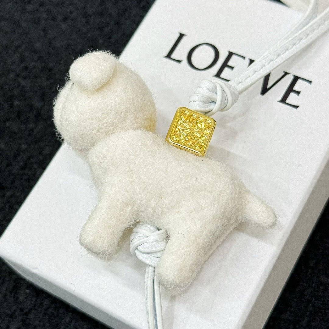 Felt & Leather Bunny Charm 🐰