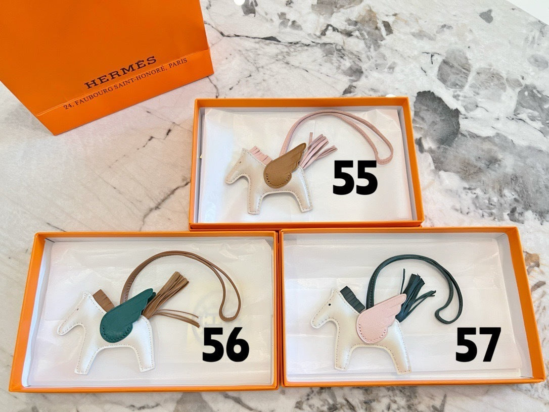 Premium Quality – Leather Pegasus Bag Charm (2025 New Model)