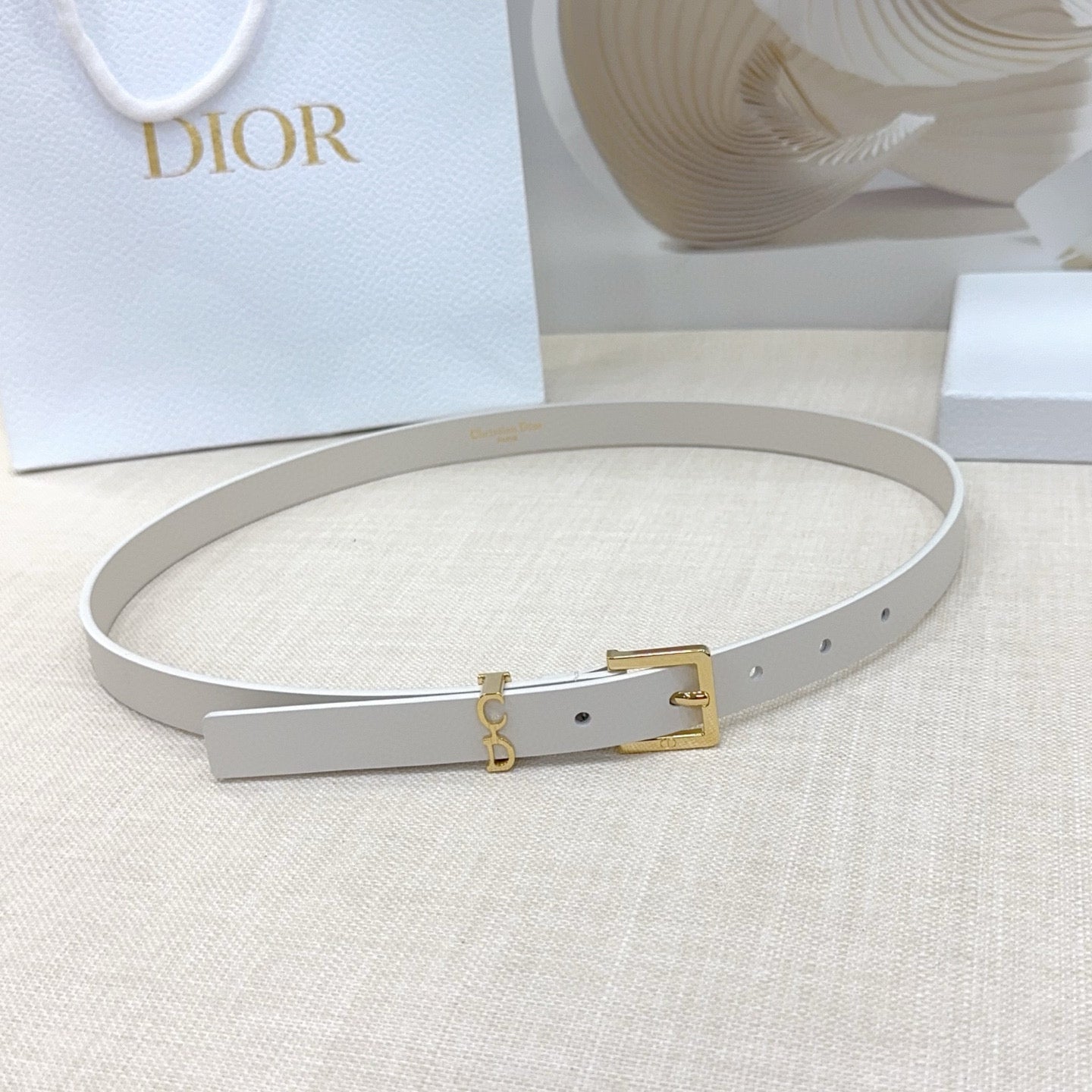 Slim Reversible Leather Waist Belt – 2.0cm