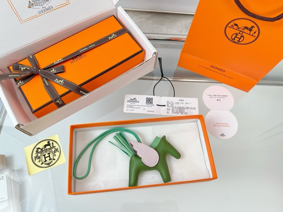 Premium Quality – Leather Pegasus Bag Charm (2025 New Model)