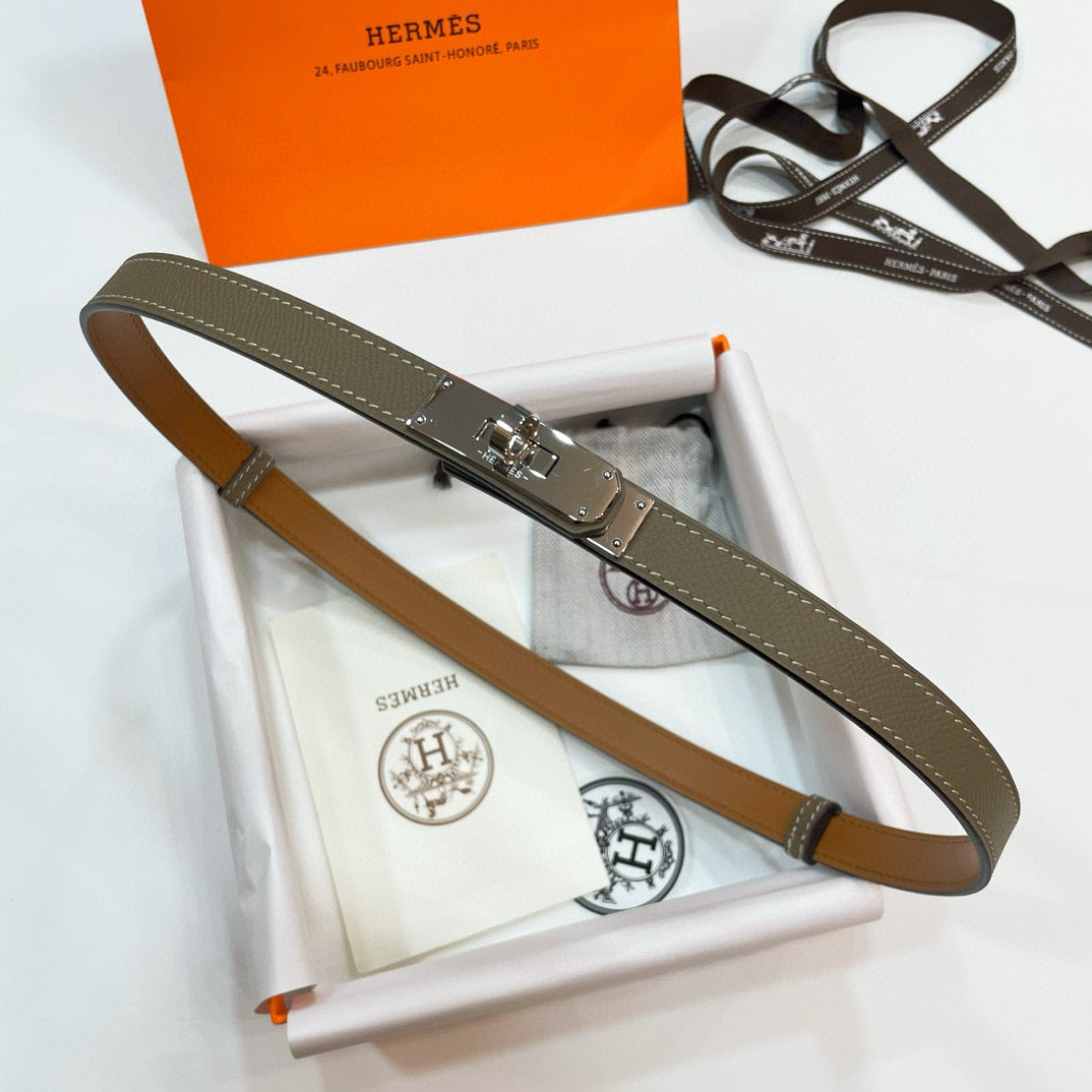 Slim Leather Waist Belt – Adjustable Fit