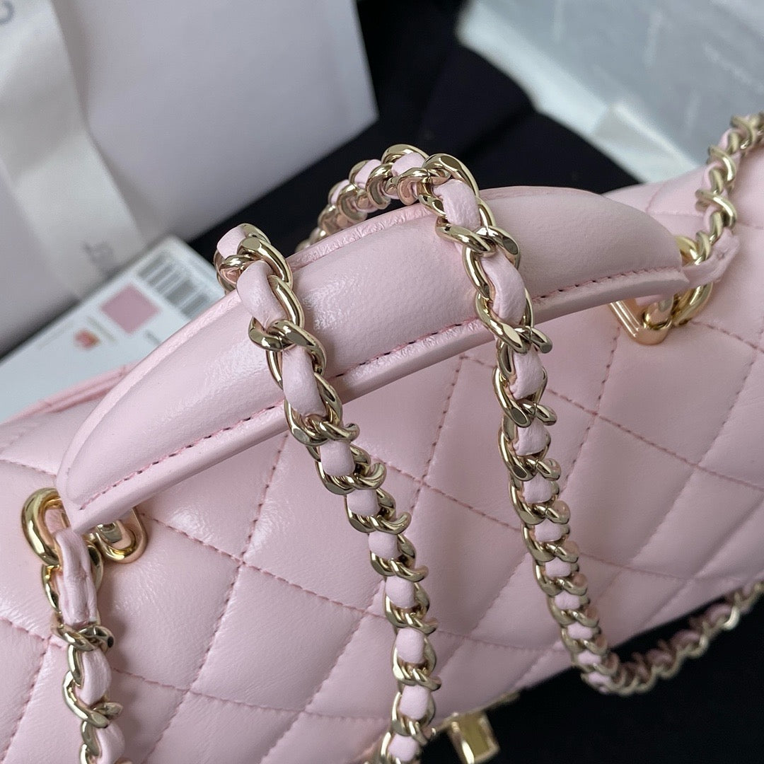 Mini Quilted Handle Flap Bag (Premium Quality)