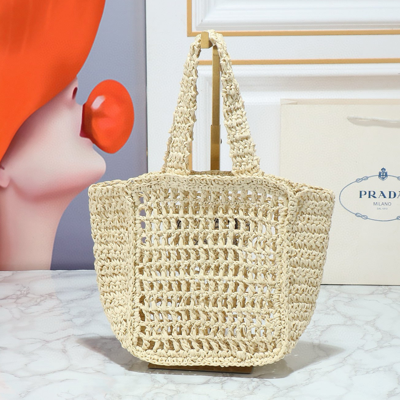 Raffia Tote Bag
