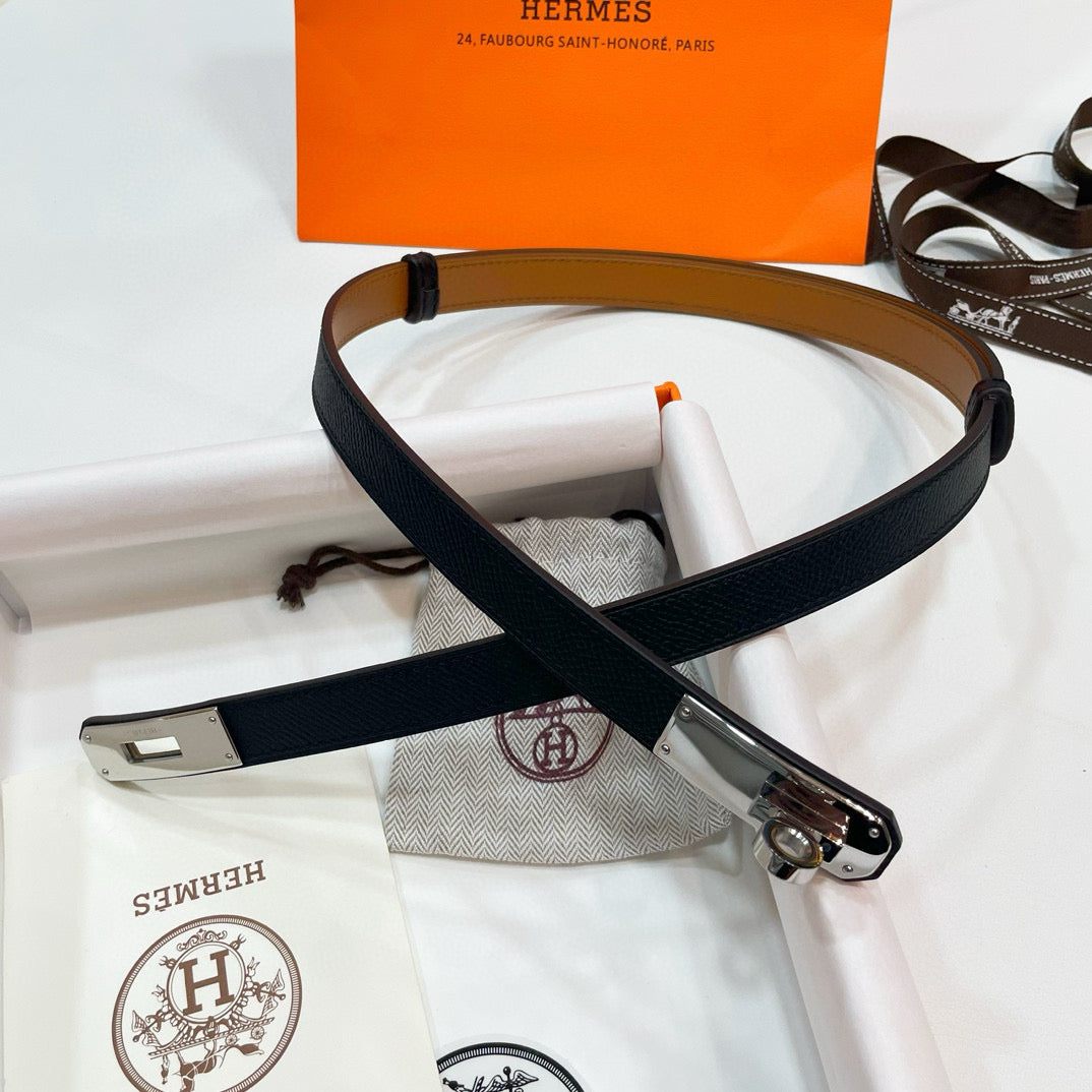 Slim Leather Waist Belt – Adjustable Fit