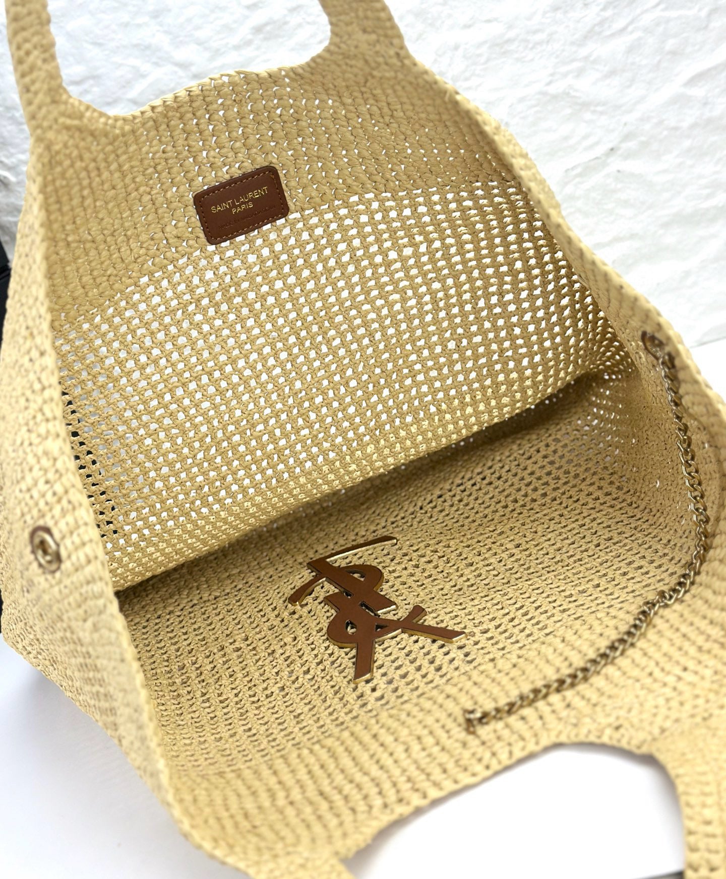 ICARE Natural Raffia Large Handwoven Tote Bag (High quality )