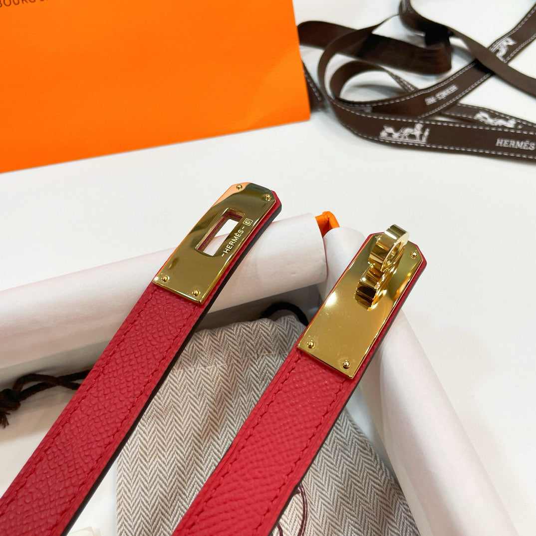 Slim Leather Waist Belt – Adjustable Fit