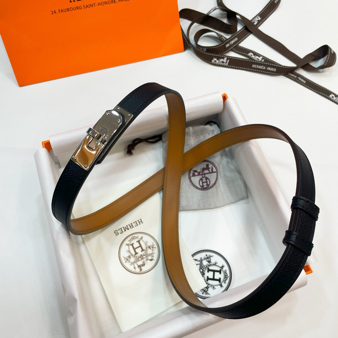 Slim Leather Waist Belt – Adjustable Fit