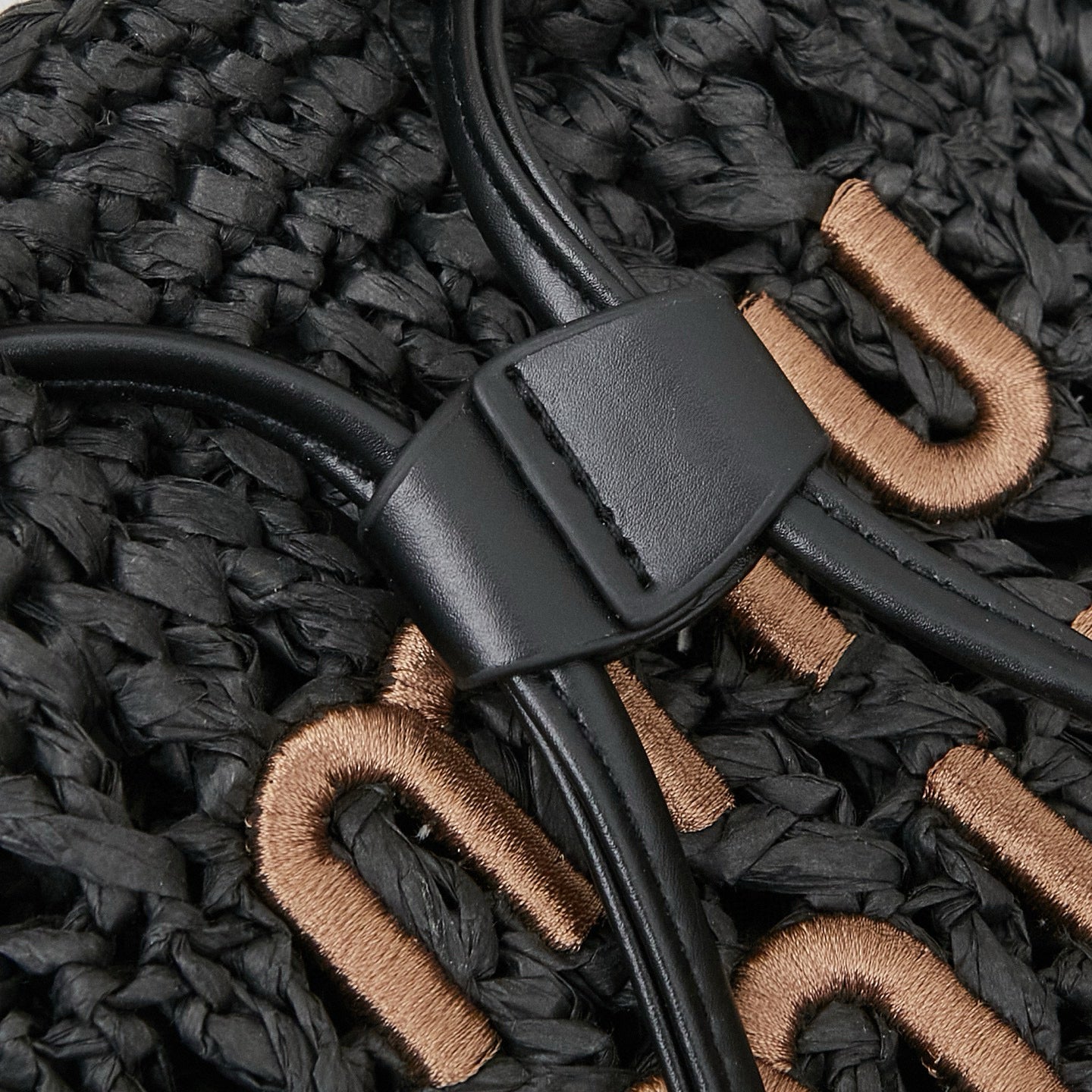 M. M Woven Bucket Bag