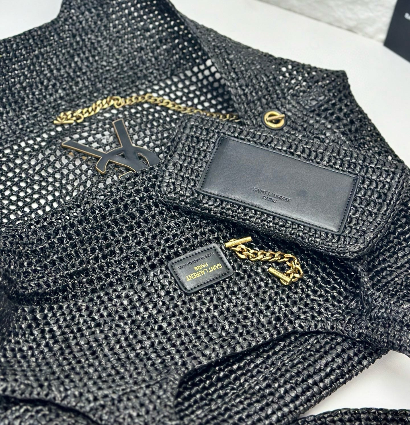 ICARE Natural Raffia Large Handwoven Tote Bag (High quality )