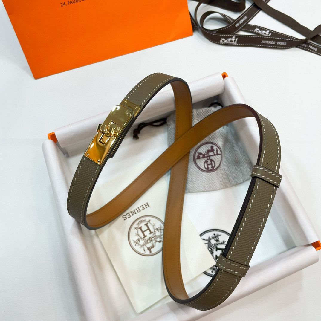 Slim Leather Waist Belt – Adjustable Fit