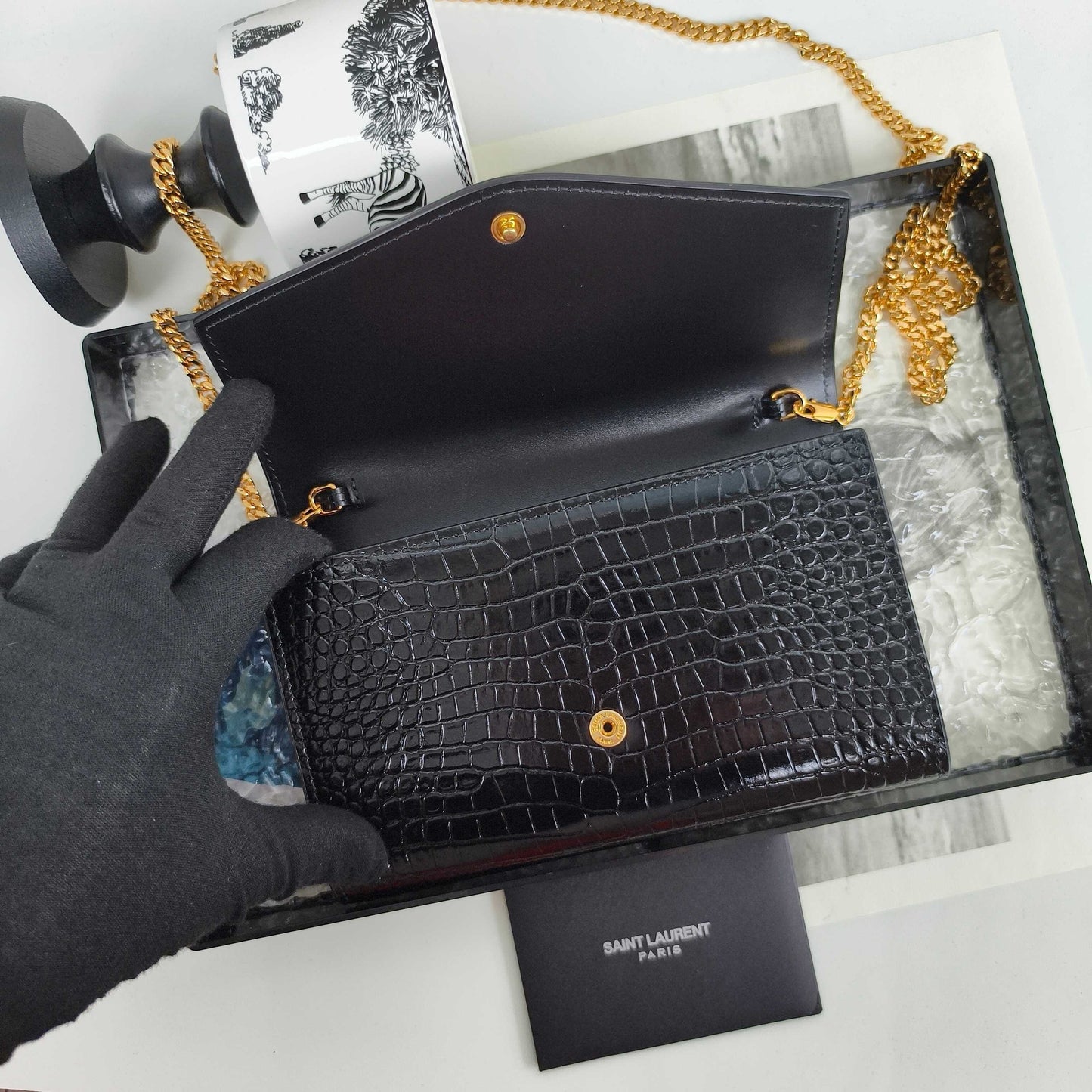 YS Mini Envelope Bag with Chain Strap (Premium quality )
