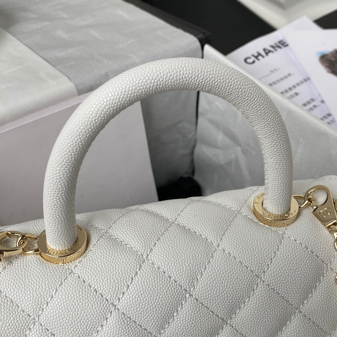 Mini Top Handle Flap Bag (𝑐𝑜𝑐𝑜 ℎ𝑎𝑛𝑑𝑙𝑒)