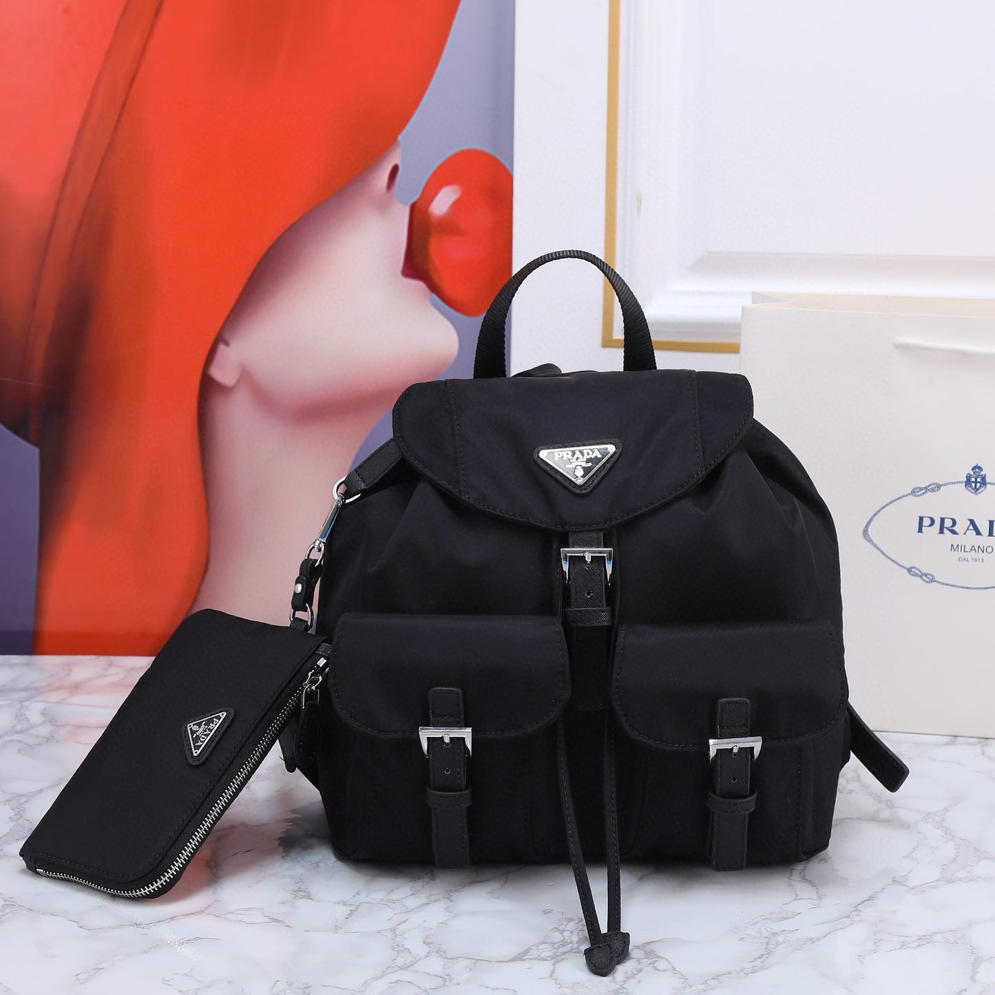PRD Dual-Strap Nylon Backpack