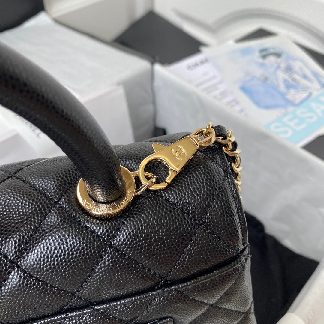 Mini Top Handle Flap Bag (𝑐𝑜𝑐𝑜 ℎ𝑎𝑛𝑑𝑙𝑒)