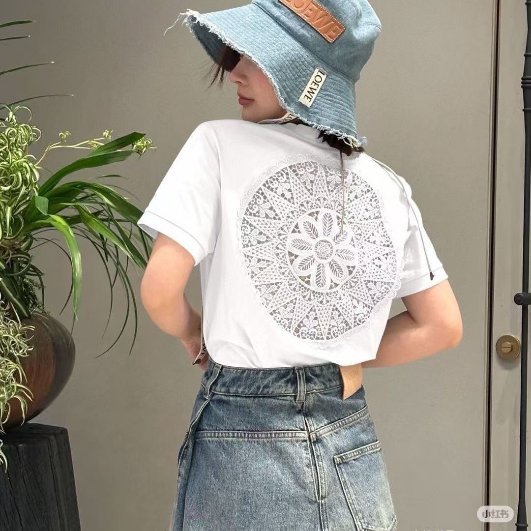 LW Lace T-shirt in cotton