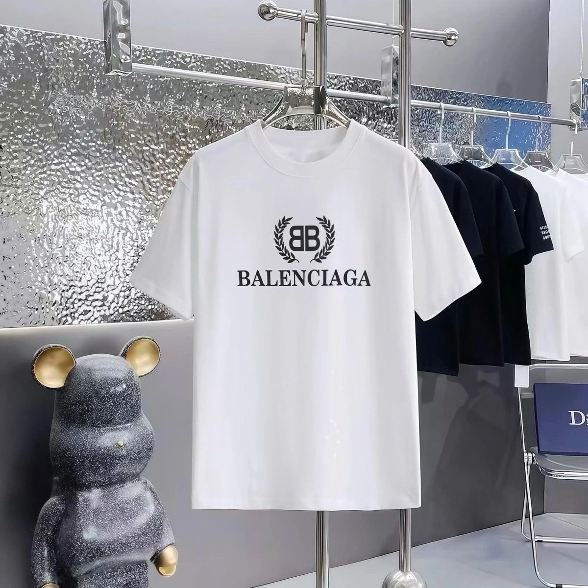 Unisex 280g B B Print T-Shirt