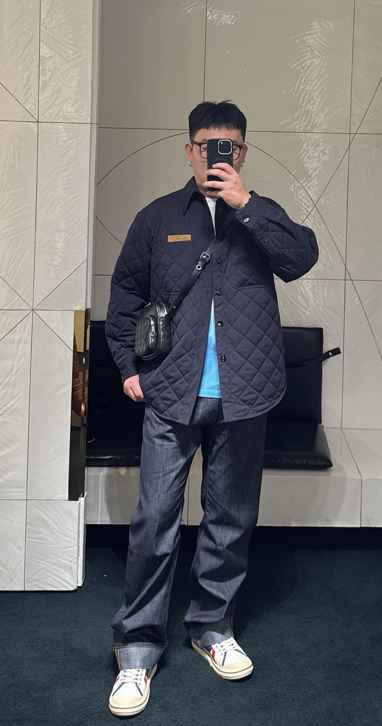 Quilted Leather Cotton Jacket