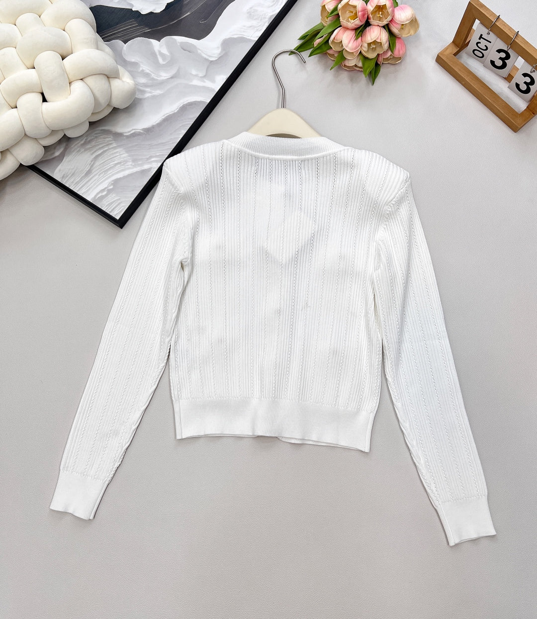 BLMN Luxury Knit Cardigan – Gold Button Edition