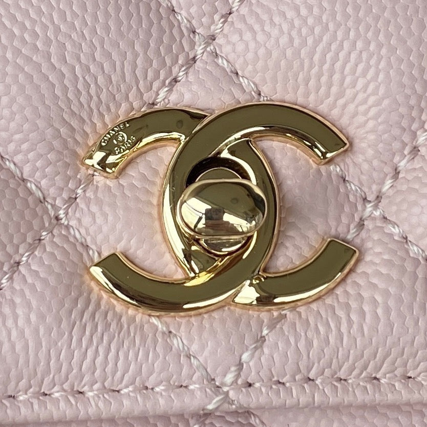 Mini Top Handle Flap Bag (𝑐𝑜𝑐𝑜 ℎ𝑎𝑛𝑑𝑙𝑒)