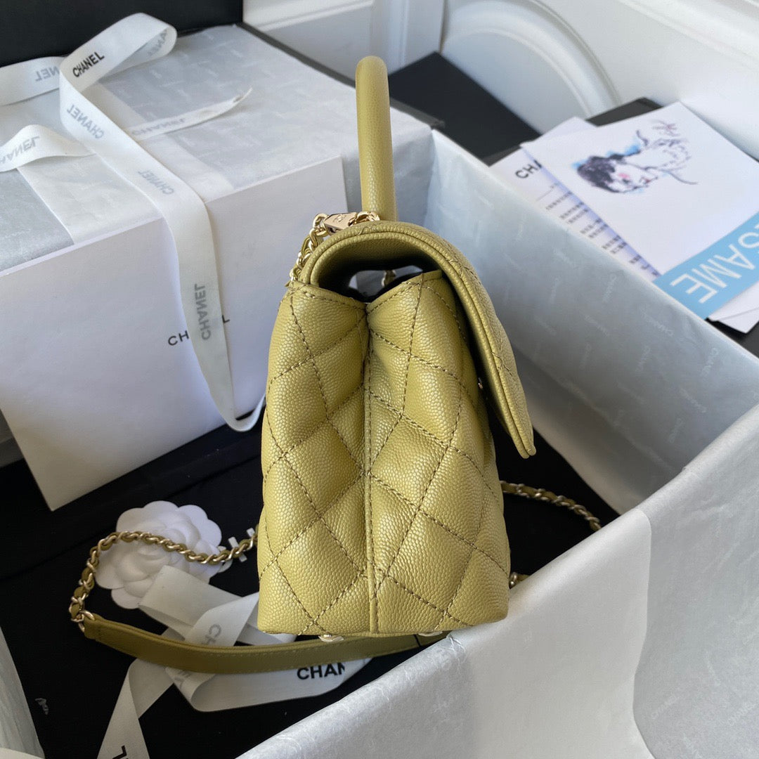 Mini Top Handle Flap Bag (𝑐𝑜𝑐𝑜 ℎ𝑎𝑛𝑑𝑙𝑒)