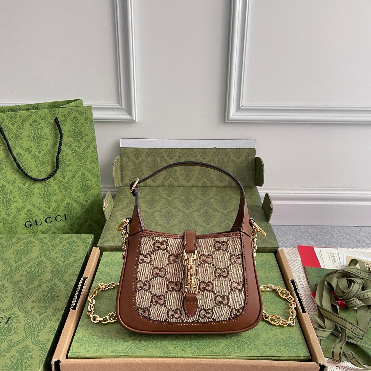 G Luxurious Lizard Pattern Bag