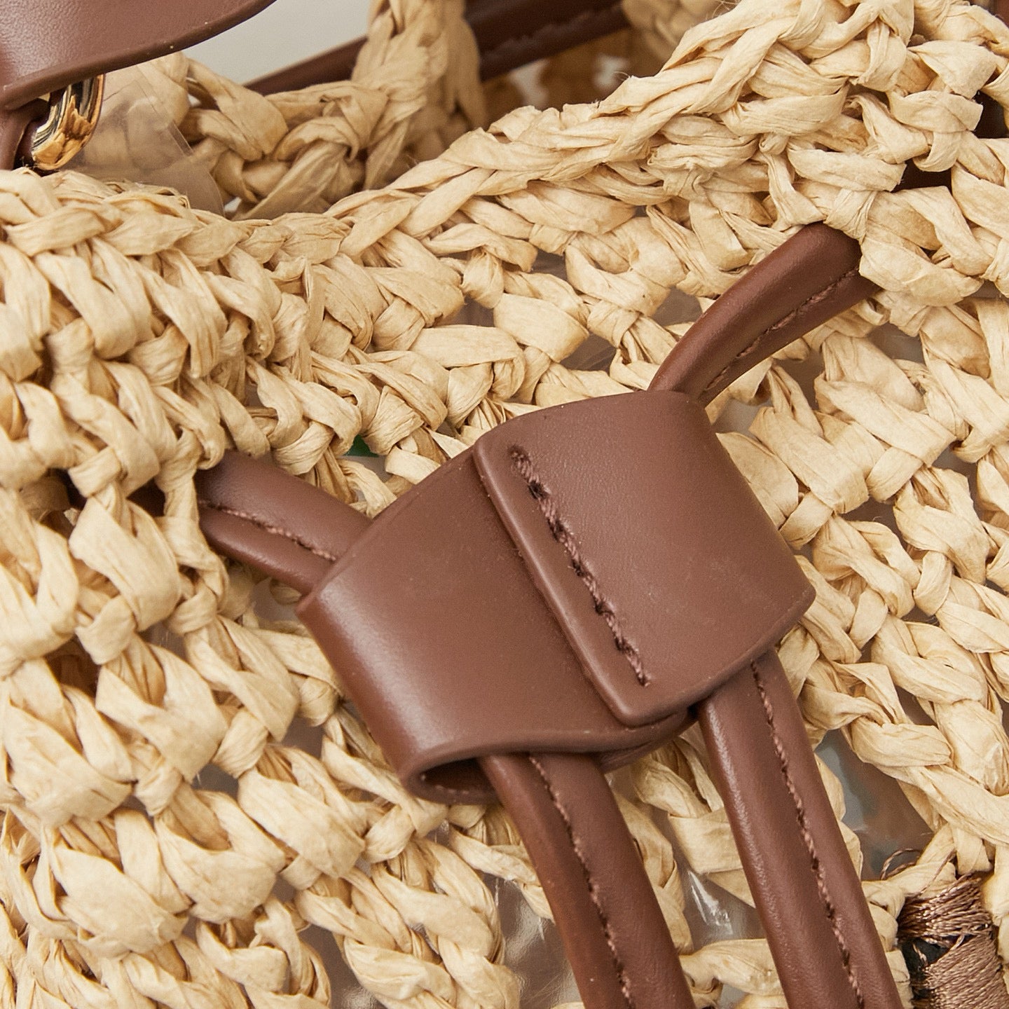 M. M Woven Bucket Bag