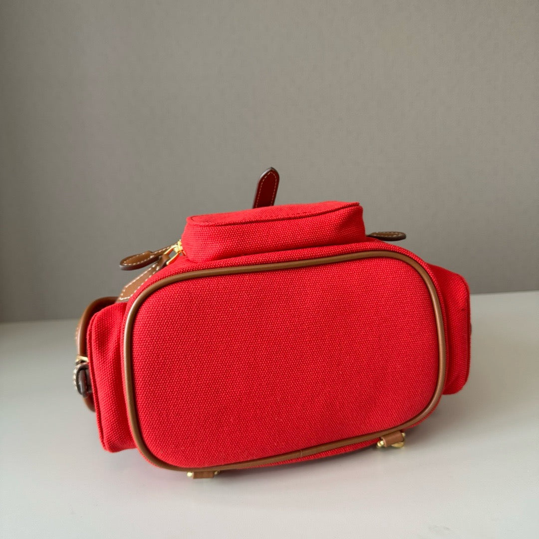 Premium Canvas &  Calfskin College-Style Backpack – JKS