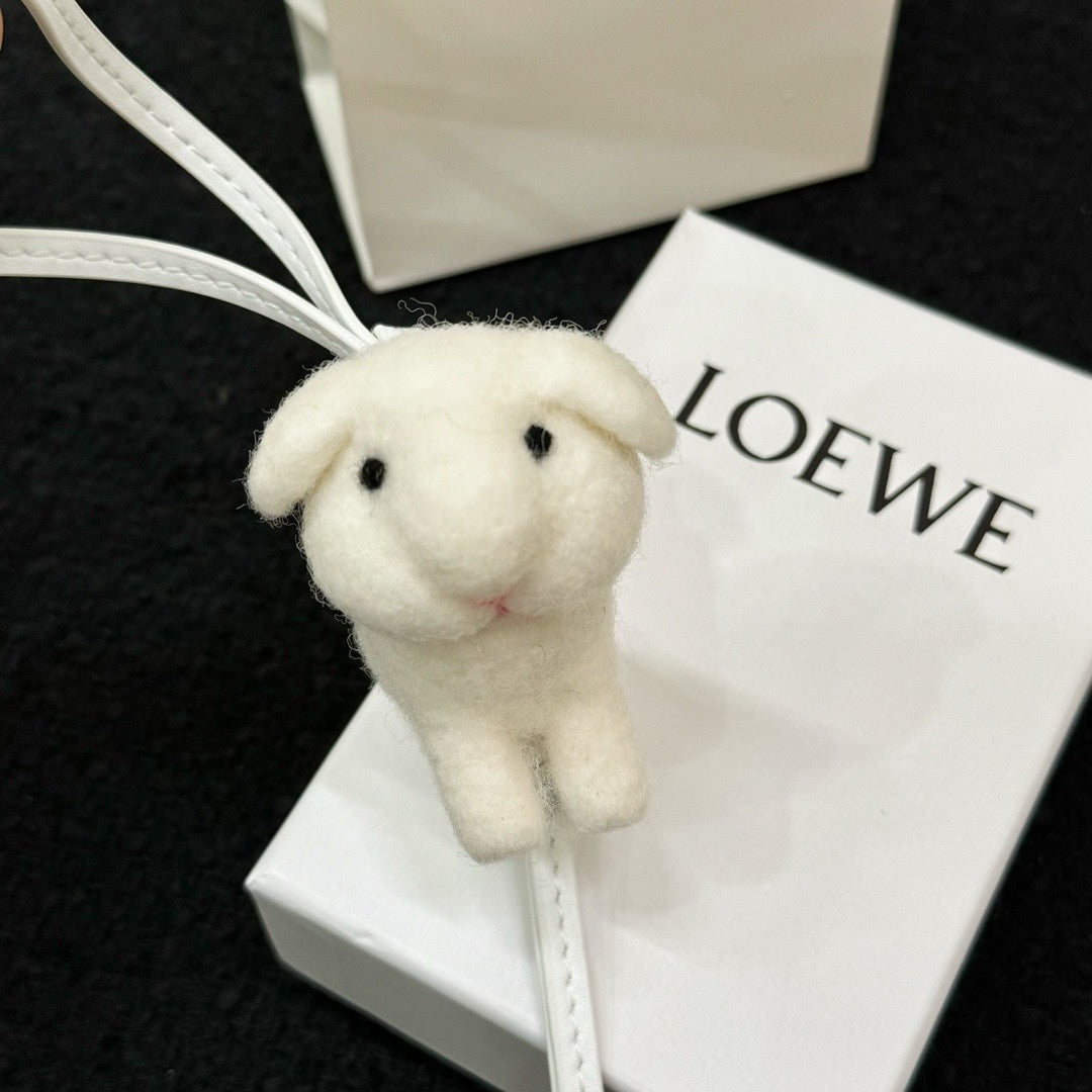 Felt & Leather Bunny Charm 🐰