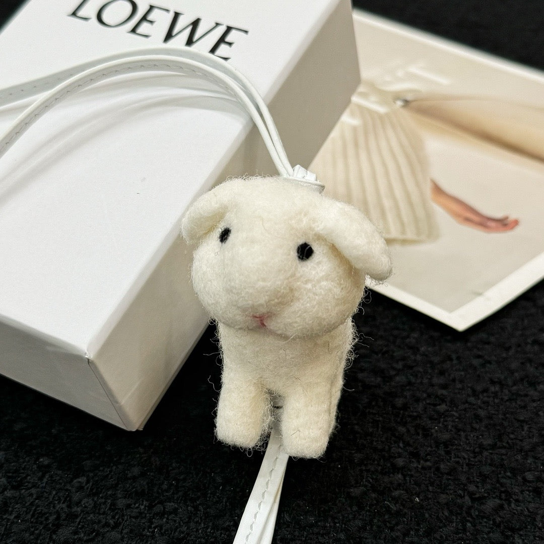 Felt & Leather Bunny Charm 🐰