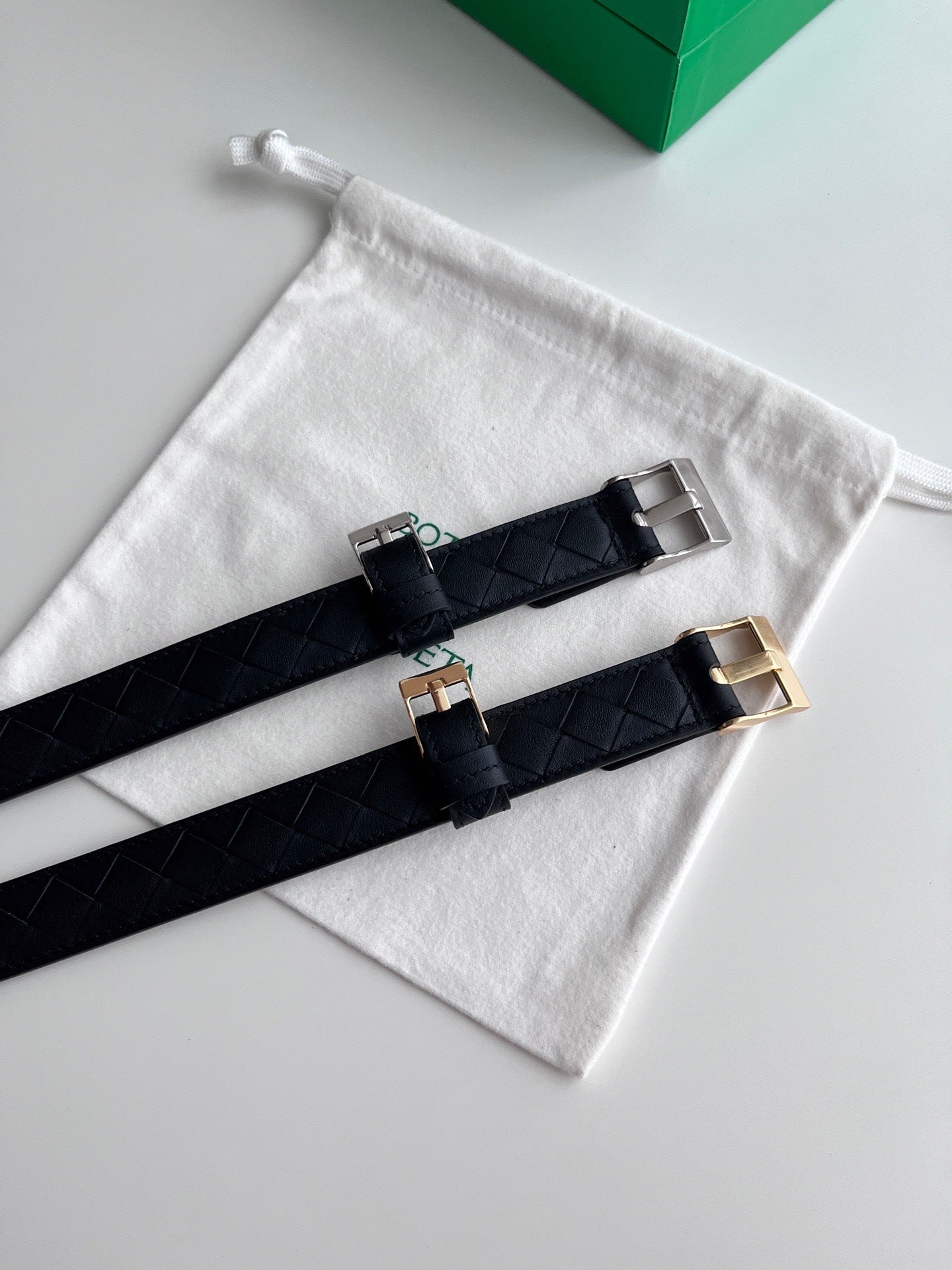 2.5 Women’s Handwoven Intreccio Leather Belt — New 2025