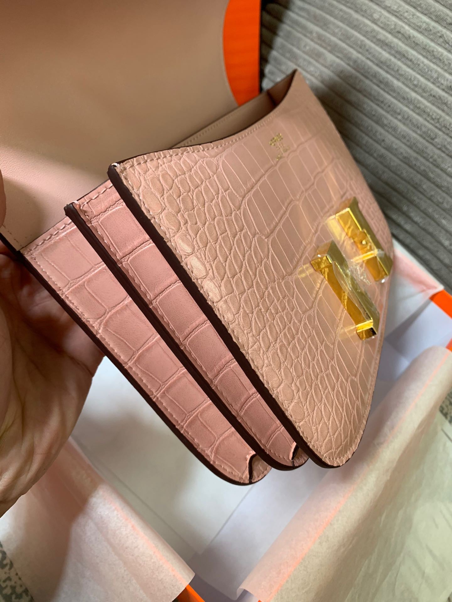 Crocodile-Patterned Bag from the Constance Collection