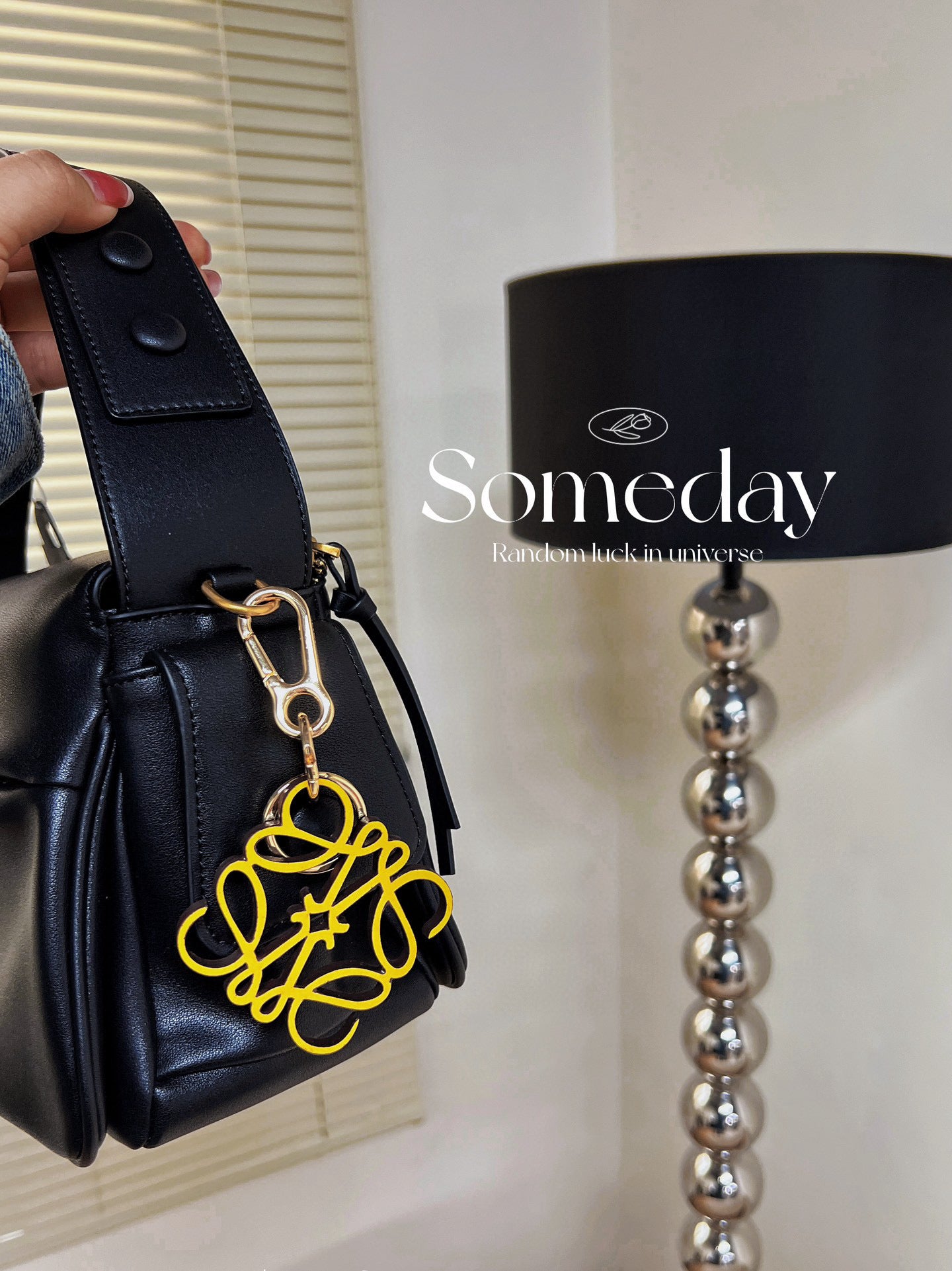 Two-Tone Leather Key Charm