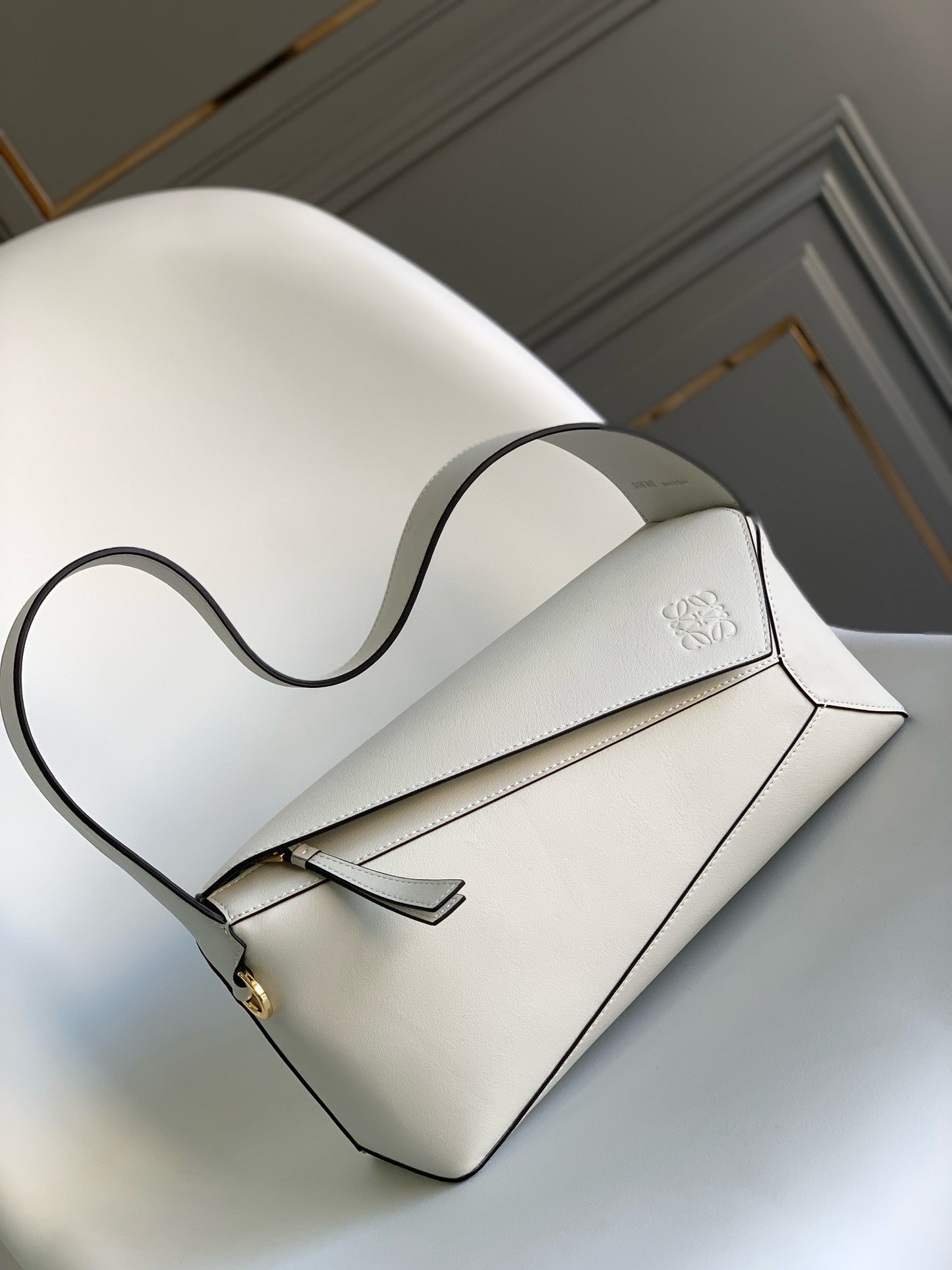 Premium Geometric Soft Leather Shoulder Bag – DSX