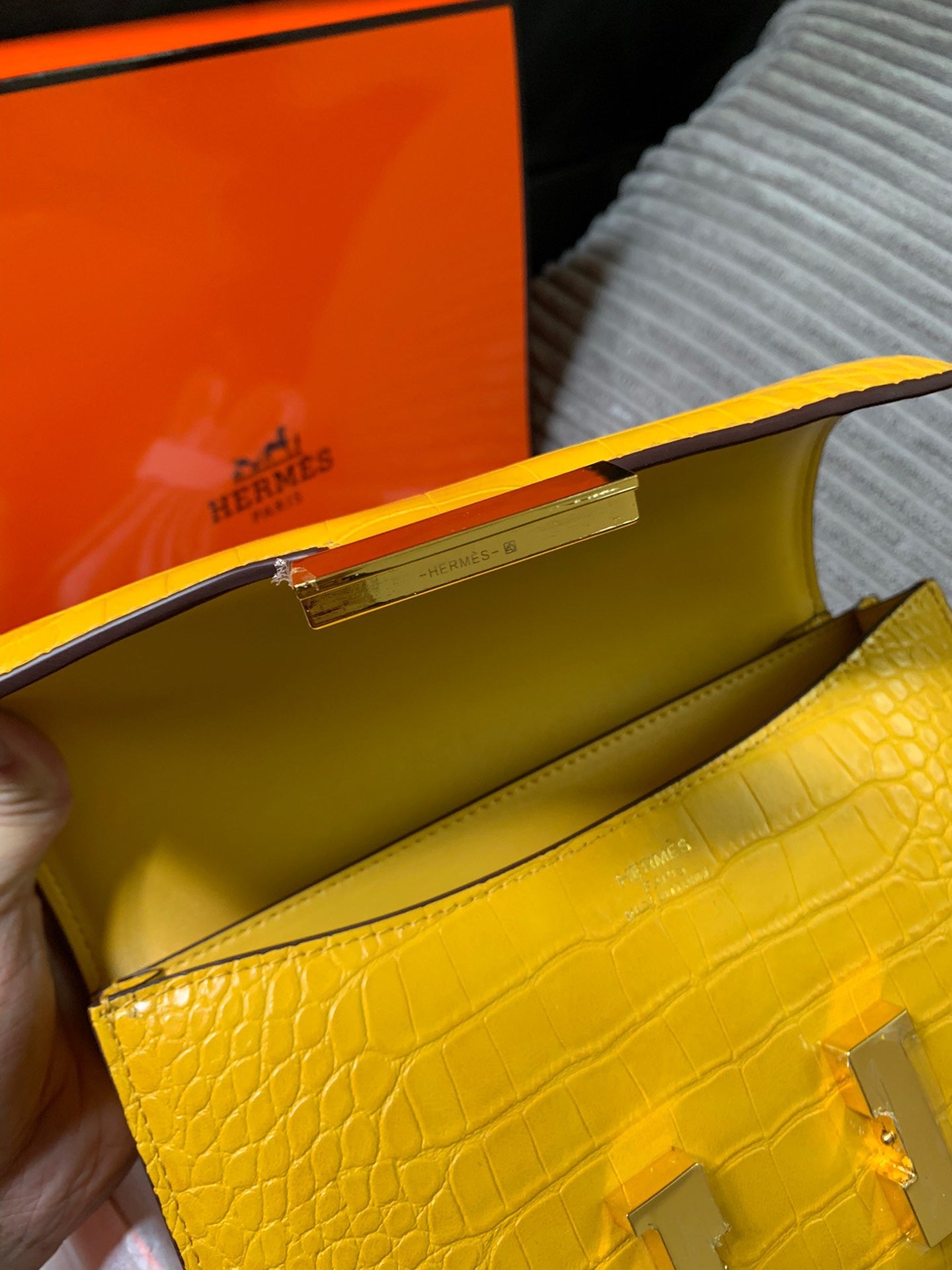 Crocodile-Patterned Bag from the Constance Collection