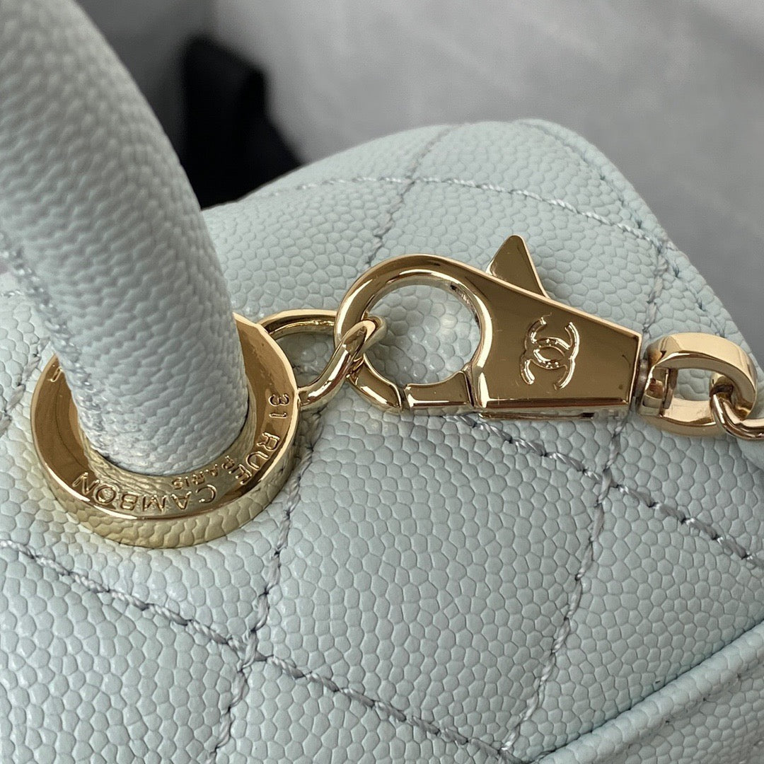 Mini Top Handle Flap Bag (𝑐𝑜𝑐𝑜 ℎ𝑎𝑛𝑑𝑙𝑒)