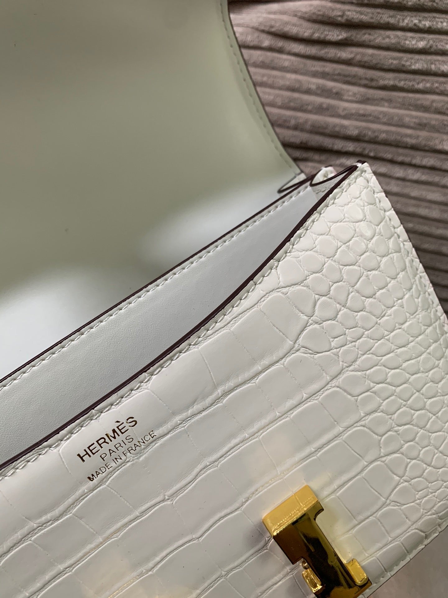Crocodile-Patterned Bag from the Constance Collection