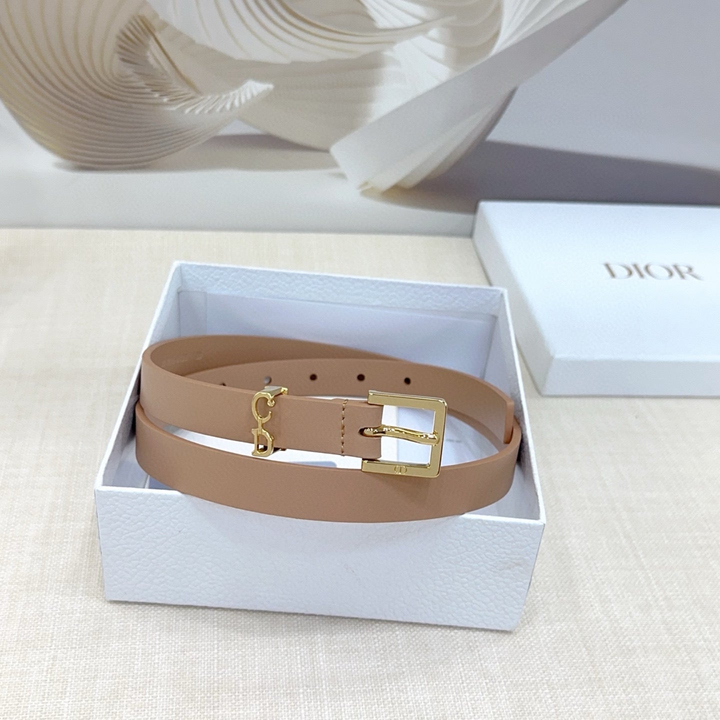 Slim Reversible Leather Waist Belt – 2.0cm