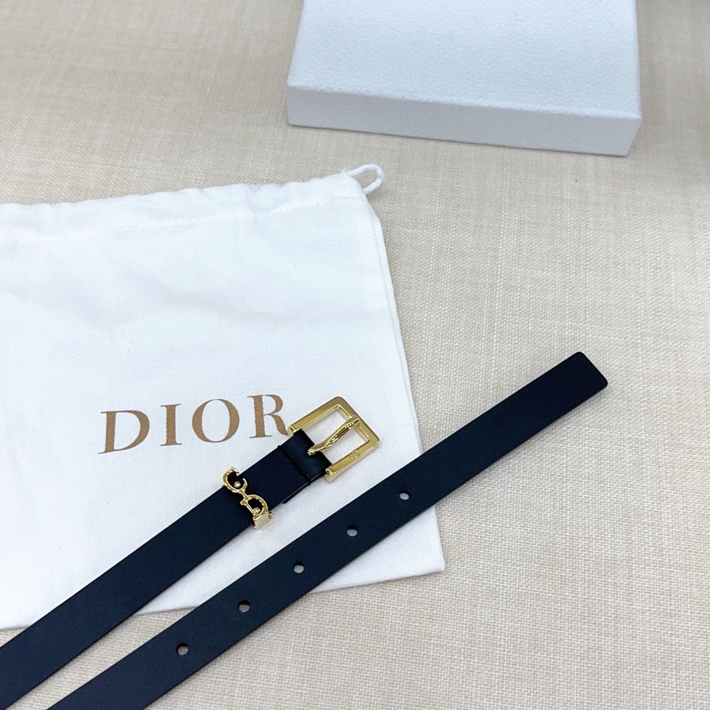 Slim Reversible Leather Waist Belt – 2.0cm