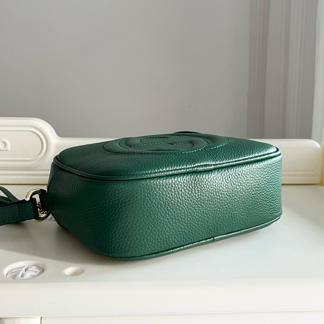 Classic Embossed Leather Camera Bag  (Genuine Cowhide)