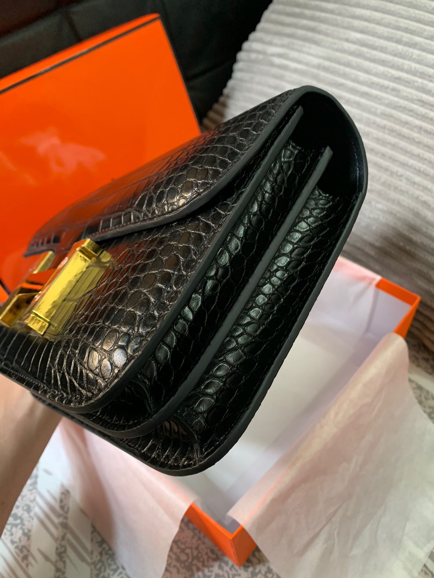 Crocodile-Patterned Bag from the Constance Collection