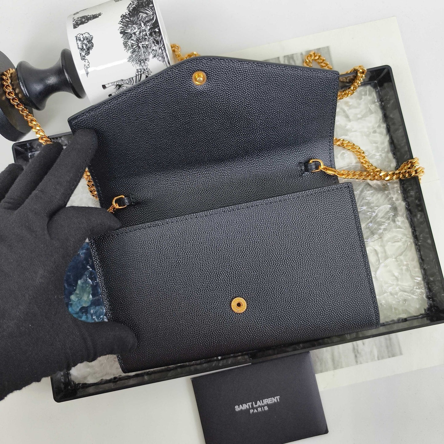 YS Mini Envelope Bag with Chain Strap (Premium quality )