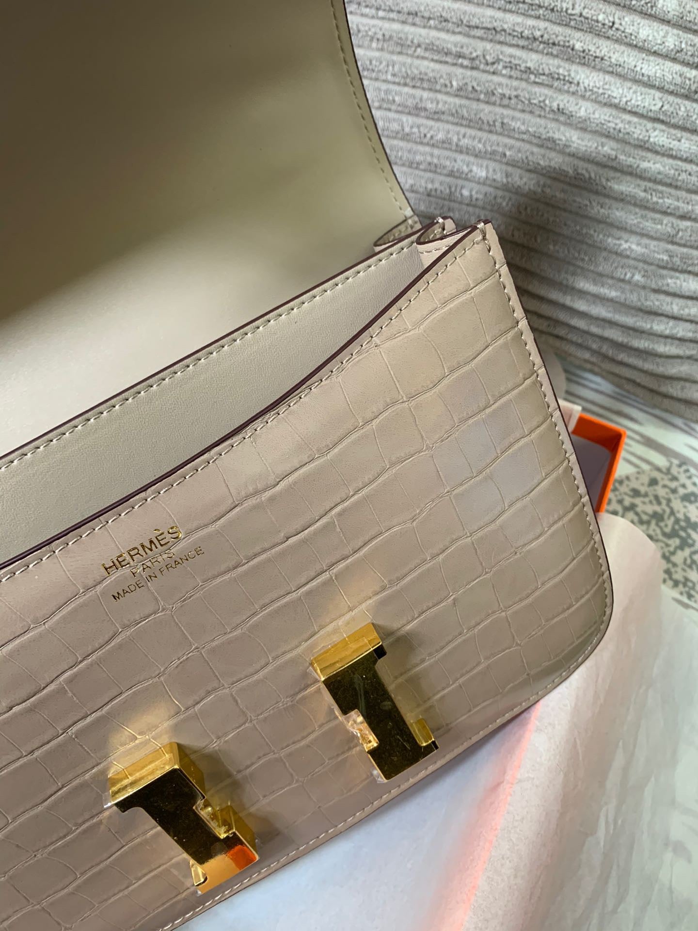 Crocodile-Patterned Bag from the Constance Collection