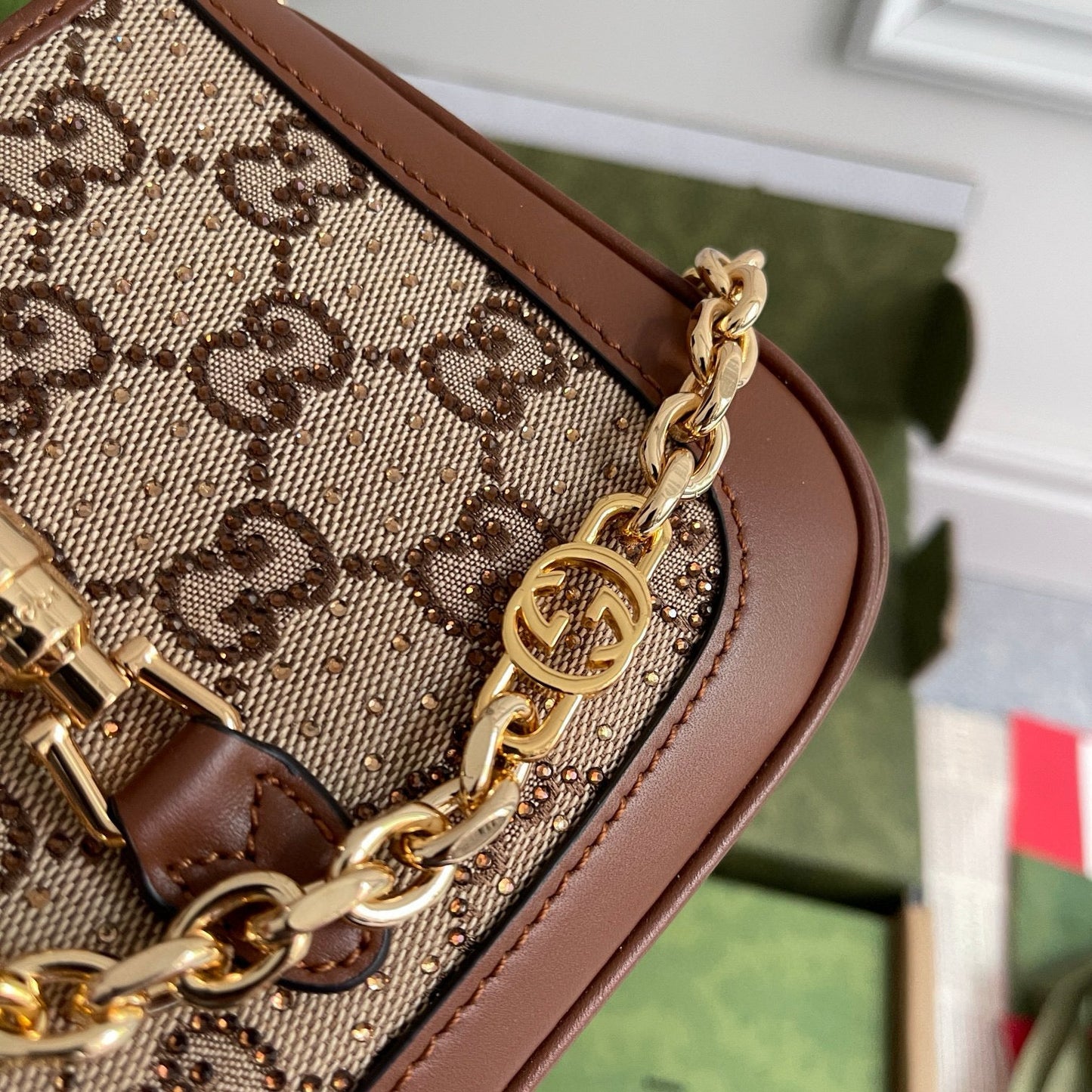 G Luxurious Lizard Pattern Bag