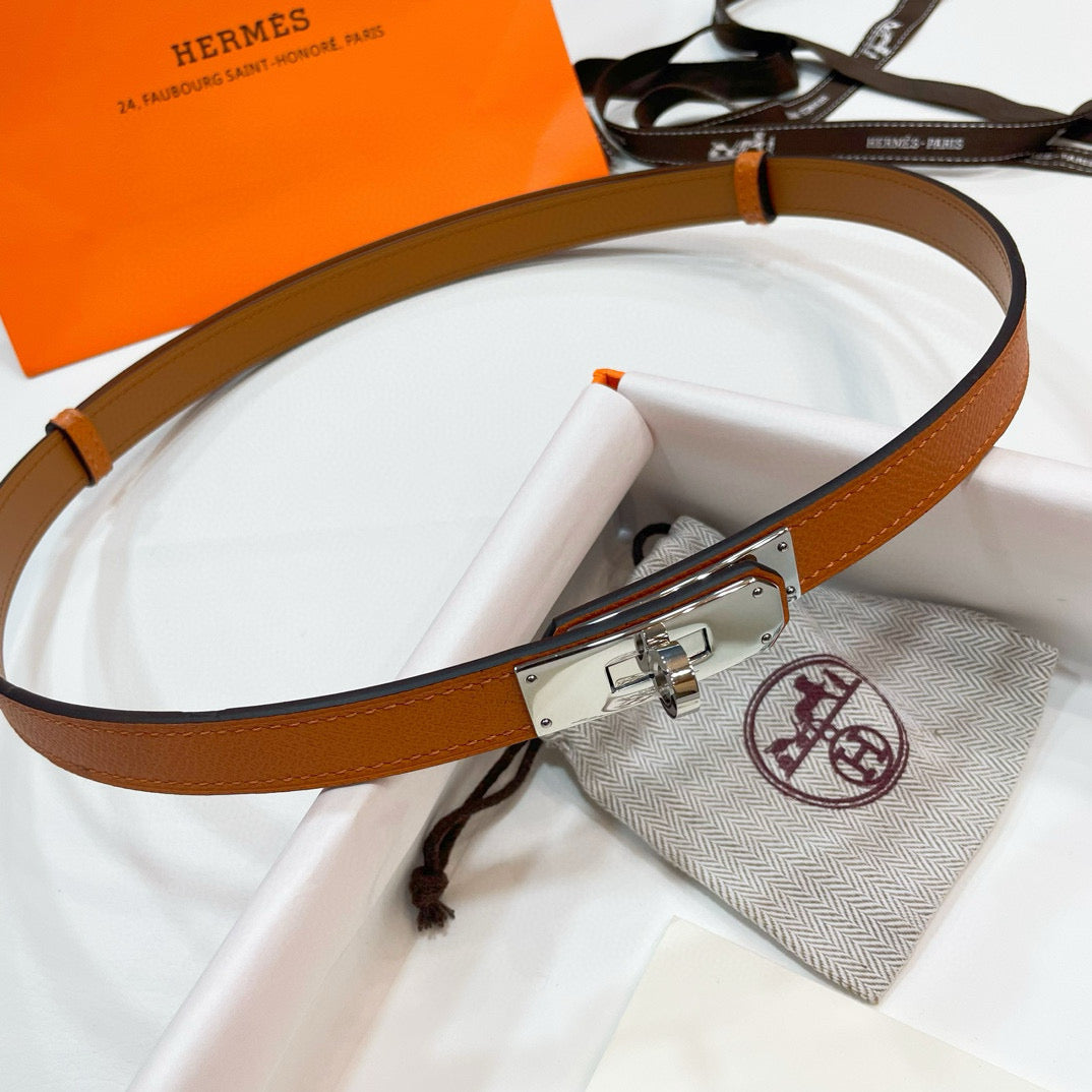 Slim Leather Waist Belt – Adjustable Fit