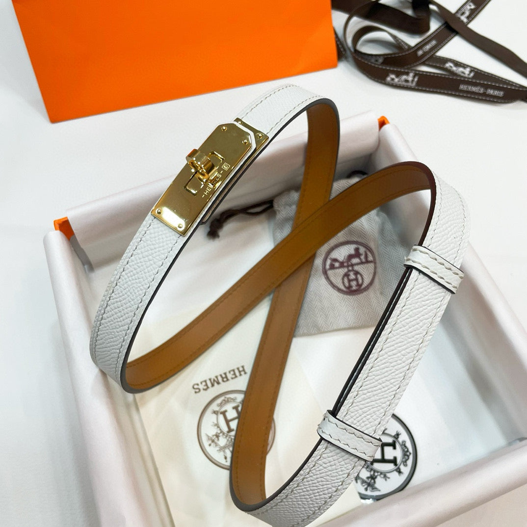 Slim Leather Waist Belt – Adjustable Fit