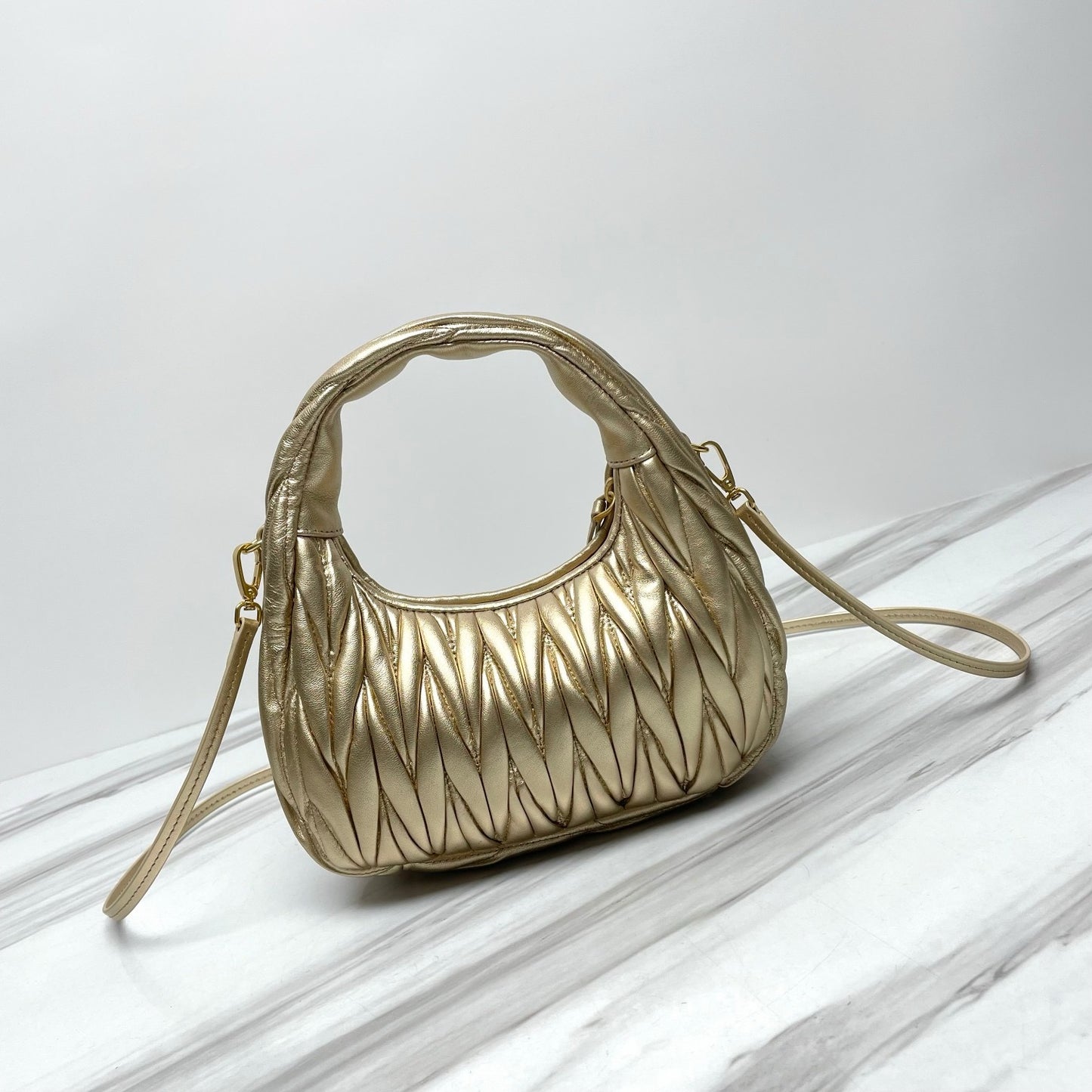 Premium Quilted Soft Leather Shoulder Bag – JY